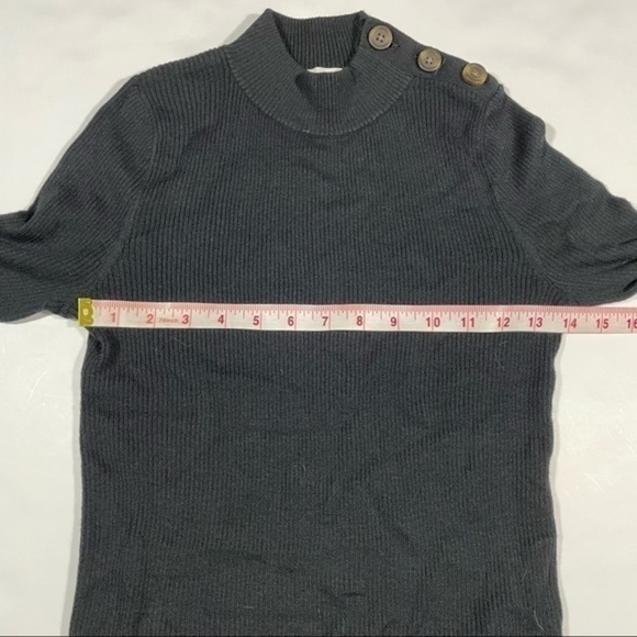 Madewell Hollyridge Ribbed Button Shoulder Sweater NB386 - Picture 7 of 9